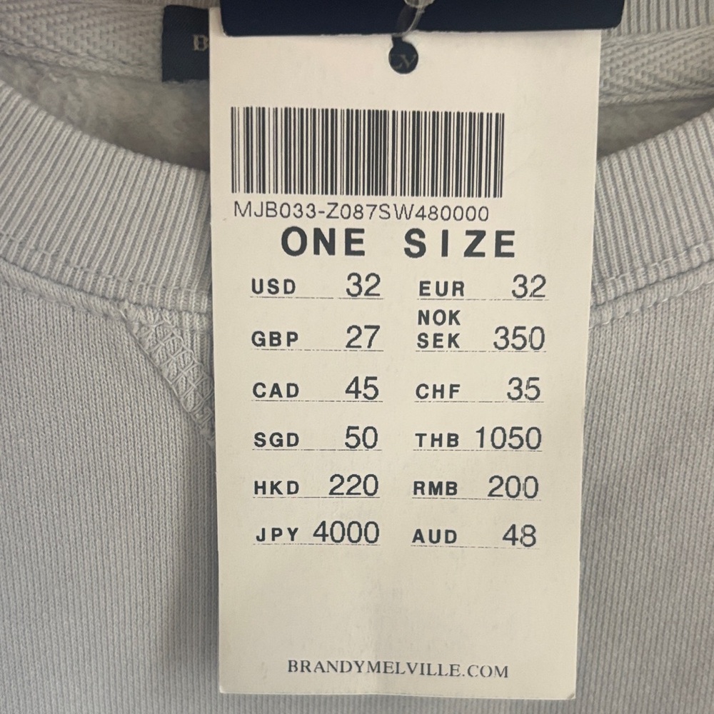Brandy Melville Light Gray Pullover